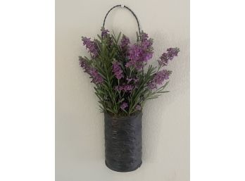 Faux Flower Pot Wall Hanging