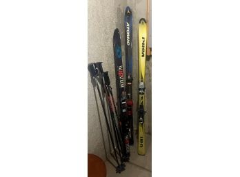 3 Pairs Of Skis & 2 Pairs Of Poles