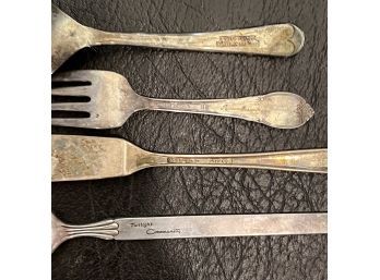 Vintage Silver Plated Cutlery (4 Pieces)