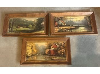 3 Framed Paintings