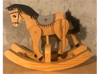 Wooden Rocking Horse Decoration