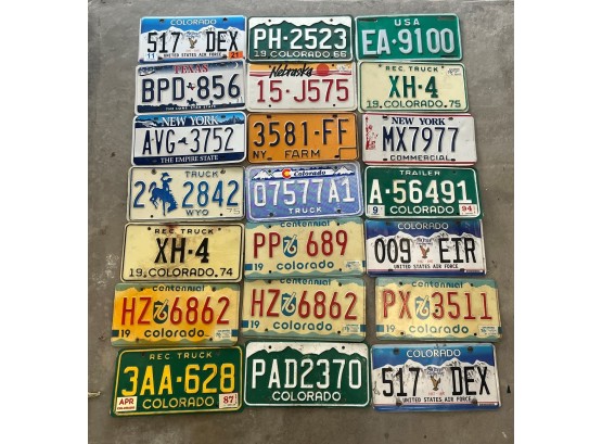 Lot Of 39 License Plates