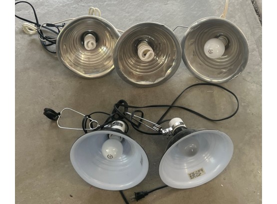 Lot Of 5 Clamp Lights