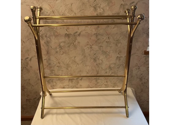 Vintage Brass Quilt Stand