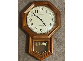 Vintage Regulator Wooden Clock