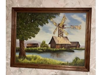 Painting Of Windmill