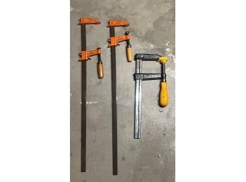 Lot Of 3 Bar Clamps