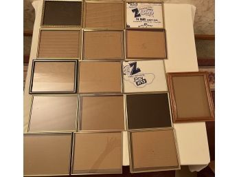 Lot Of 16 Frames With Glass