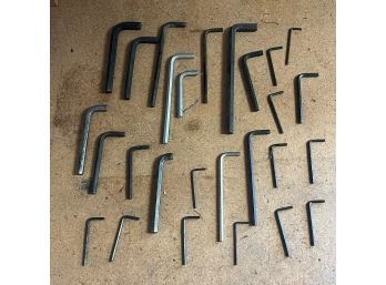 Lot Of 27 Allen Wrenches