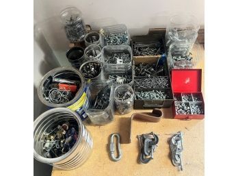 Huge Lot Of Screws, Nails, Nuts & Bolts, Etc.