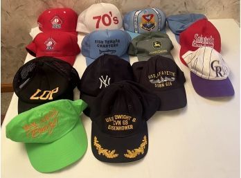 Lot Of 14 Baseball Caps