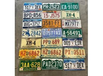 Lot Of 39 License Plates
