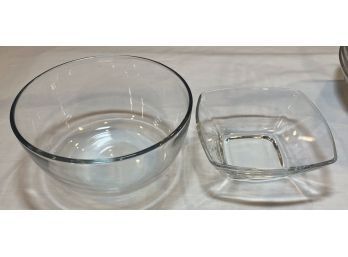 Glass Bowls - 2 Large & 10 Petite