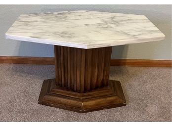Hexagonal Marble Topped Table