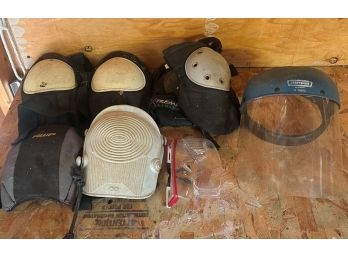 Lot Of Knee Pads With Bonus Safety Mask & Glasses