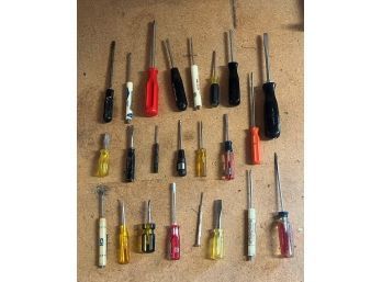 Lot Of 23 Small Screwdrivers