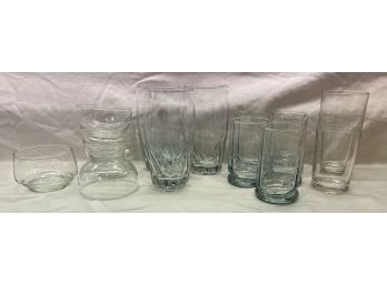 Clear Glass Bowls & Drinking Glasses