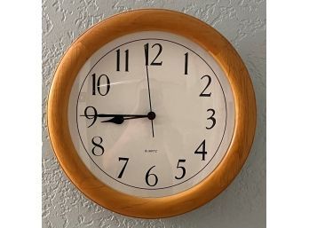 Wood Frame Wall Clock