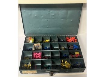 Metal 24 Compartment Storage Case With Contents