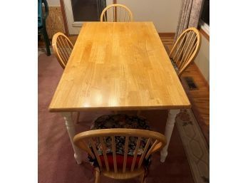 Wooden Kitchen Table With 4 Chairs