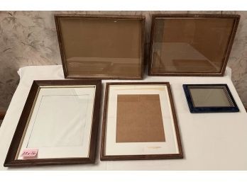 Lot Of 5 Frames With Bonus Box Of Misc Frame Parts/Pieces