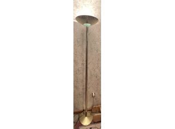 2 Brass Floor Lamps With Adjustable Lighting