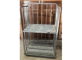 Large Metal Rolling Shelf Cart