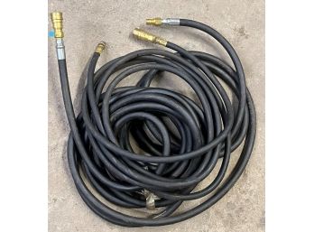 Lot Of 2 Propane Hoses With Quick Connectors