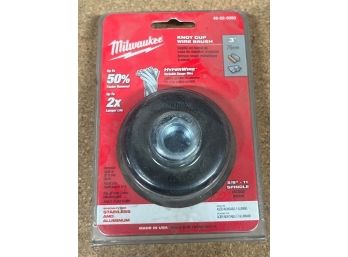 MILWAUKEE 3' Knot Cup Wire Brush -New In Packaging
