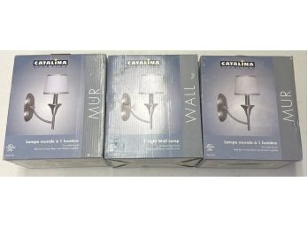 Catalina Lighting - Lot Of 3 Light Wall Lamps - New In Boxes