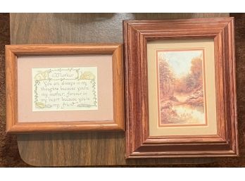 Lot Of 2 Small Wood Frames