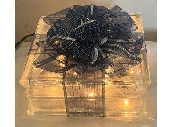 Lighted Glass Gift Decoration