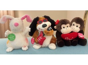 Lot Of 3 Hallmark Stuffed Animals - New With Tags