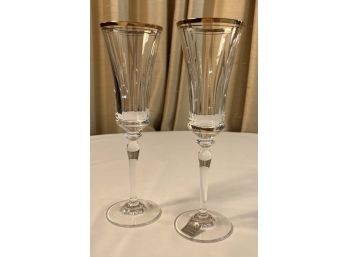 Mikasa Crystal Wine Glasses - T2703 Jamestown Gold