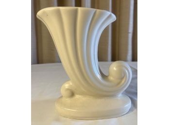Vintage Ceramic Cornucopia Sculpture / Vase