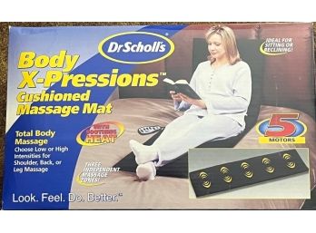DR SCHOLLS Cushioned Massage Mat - New In Box