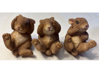 Ceramic Bunny Figurines