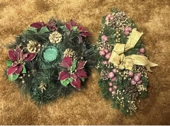 Christmas Wreath Candle Holder & Christmas Centerpiece
