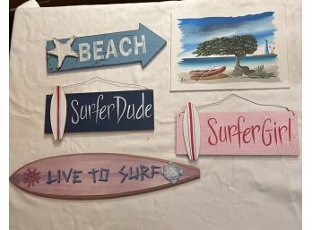 Cute Collection Of Beach Themed Art