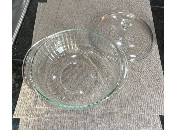2 Quart Glass Serving Dish With Lid