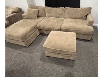 Comfy Couch/pull Out Bed - With Chaise, Loveseat And Ottoman