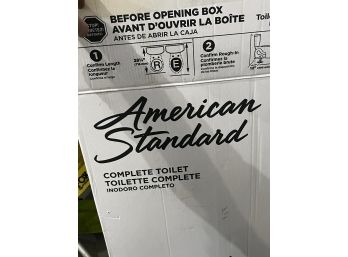 American Standard Complete Toilet - Used In Box - Missing Lid