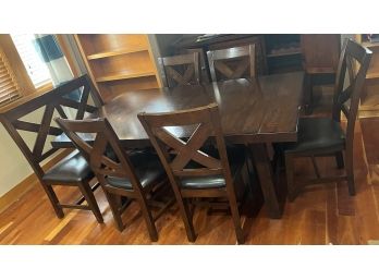 Gorgeous Dining Room Table With Bench And 8 Chairs