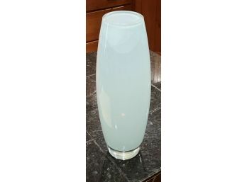 Light Blue Glass Flower Vase