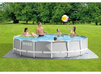 15ft X 42in Steel Pro Max Round Frame Above Ground Pool And Accessories