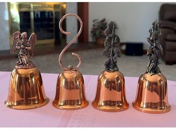 Set Of 4 Copper Bells