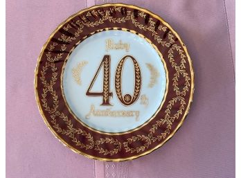 40th Ruby Collectors Plate