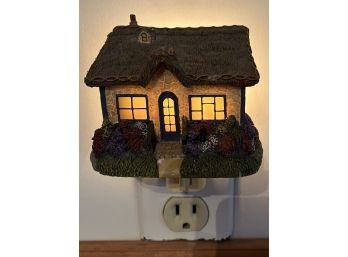 2 Miniature Homes And Cute Night Light