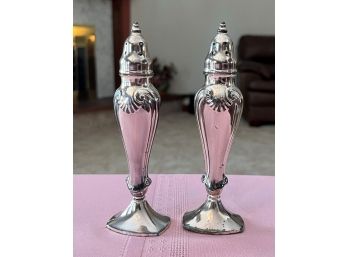 Silver Salt And Pepper Shakers