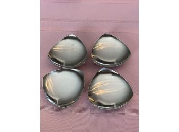 Set Of 4 Stainless Steel Dishes